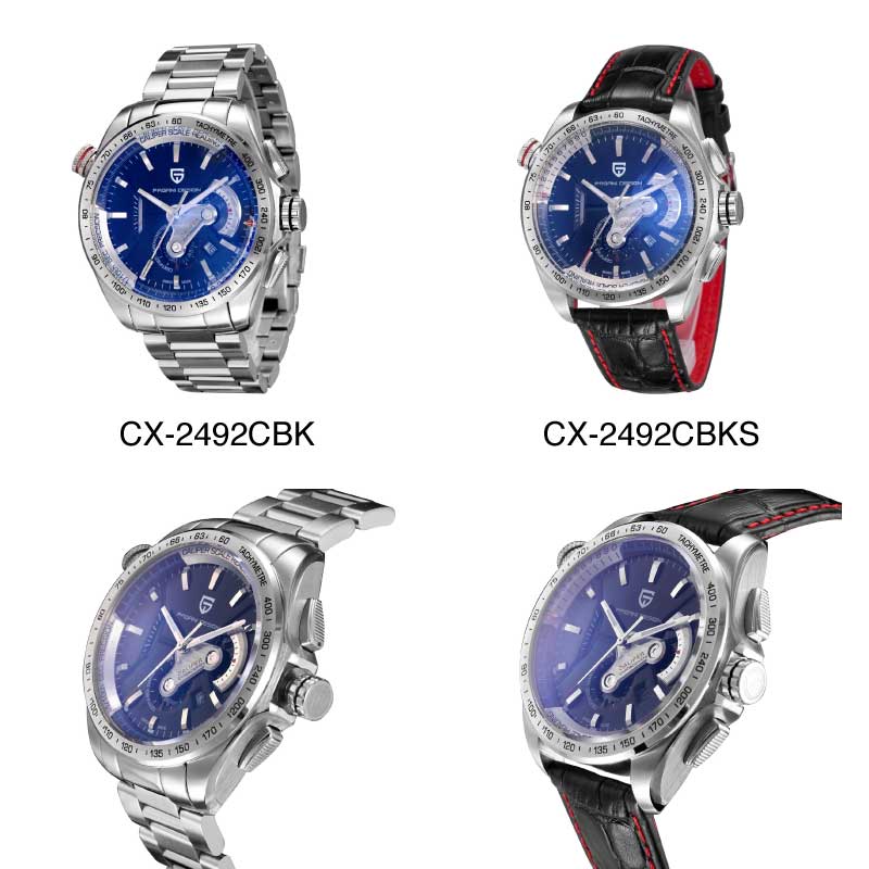 PAGANIDESIGN パガーニ クォーツ 腕時計 メンズ スポーツウォッチ [CX-2492C] 並行輸入品 メーカー保証12ヶ月&純正ケース付き