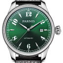 【NEW】PARNIS パーニス 自動巻き 腕時計 [PA6057A-S3AL-GRBK] 並行輸入品 純正ケース　メーカー保証12ヶ月