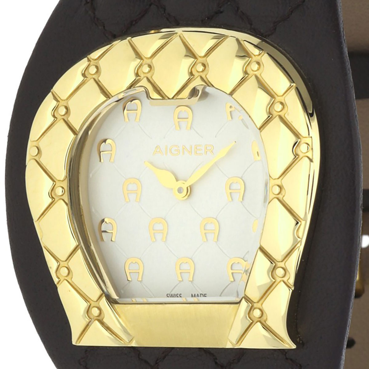AIGNER アイグナー 電池式クォーツ 腕時計 A41205 並行輸入品 ホワイト（白）