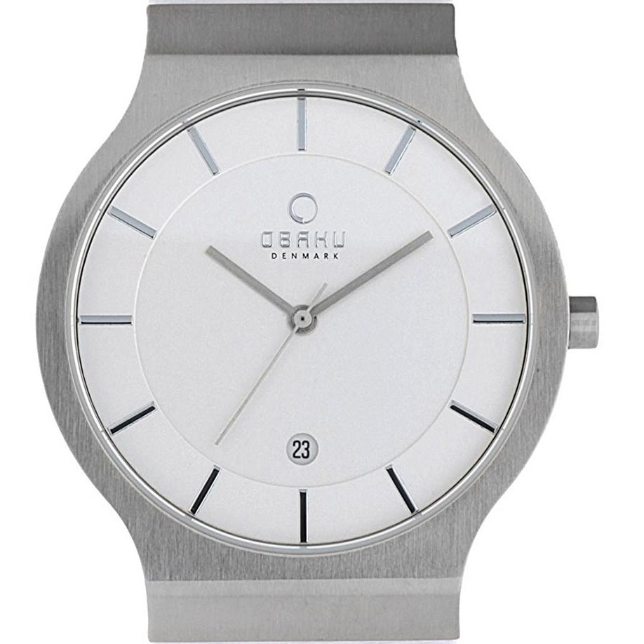 【残り1点】OBAKU オバック クォーツ 腕時計 デンマーク シンプル 薄型 ファッション [V133GCIRW1] 並行輸入品 純正ケース メーカー保証