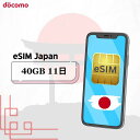 メール納品　eSIM 日本 国内 プリペイドSIM 40GB/11日 プリペイドSIMカード 国内データ通信専用 NTTドコモ回線（docomo 回線）