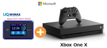 UQ WiMAX正規代理店 3年契約UQ Flat ツープラスまとめてプラン1670マイクロソフト Xbox One X + WIMAX2＋ Speed Wi-Fi NEXT WX03 microsoft ゲーム機　セット ワイマックス 新品【回線セット販売】