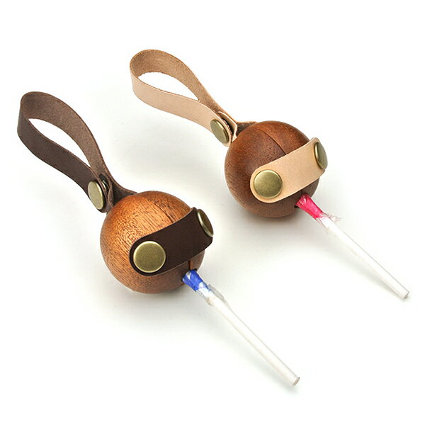 木と革を使用したチュッパチャップスケース ChupChups 【チュッパチャップス ケース お菓子ケース tirol 木 ウッド 雑貨 TV はなまる LIFE SWEET D】 ※名入れサービスは終了しました。 バレンタインデー