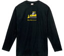 Bulldozer ロングTシャツ 5.6オンスヘヴィウェイトTシャツ プリントTシャツ オリジナルTシャツ 建設機械 ブルドーザー 働く車 平土機 工事現場 整地 乗り物