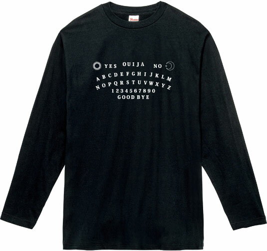 ウィジャボード ロングTシャツ 5.6オンスヘヴィウェイトTシャツ プリントTシャツ オリジナルTシャツ 降霊術 オカルト 西洋版 こっくりさん