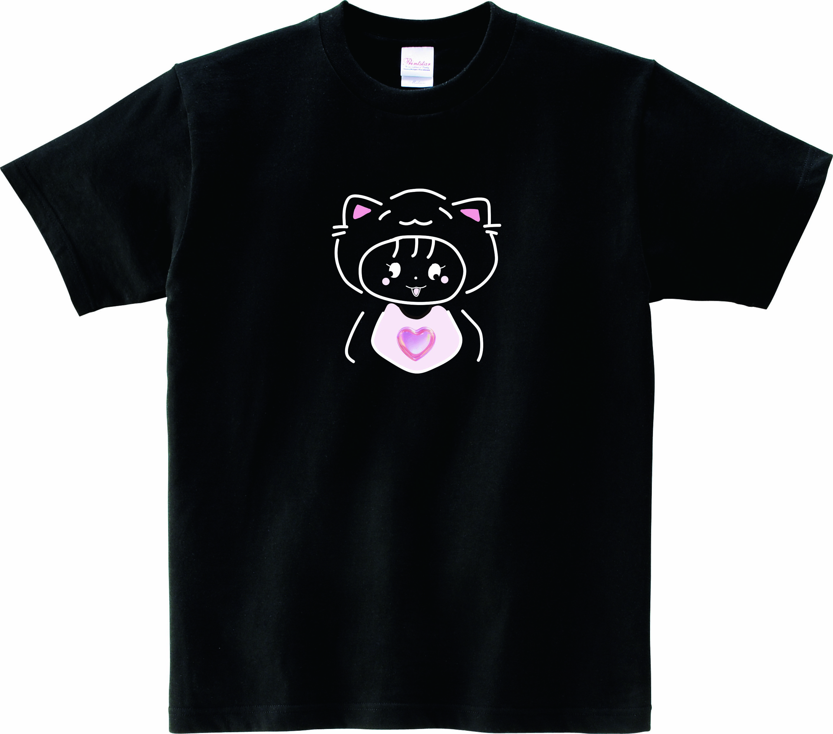 樂天商城 - のあたん Tシャツ 5.6オンスヘヴィウェイトTシャツ プリントTシャツ オリジナルTシャツ 猫耳 ネコ ハート イラスト ゆるキャラ キャラクター クリエイターズ 元地下アイドル アイドル のあたん クセ強 TKTKonzern