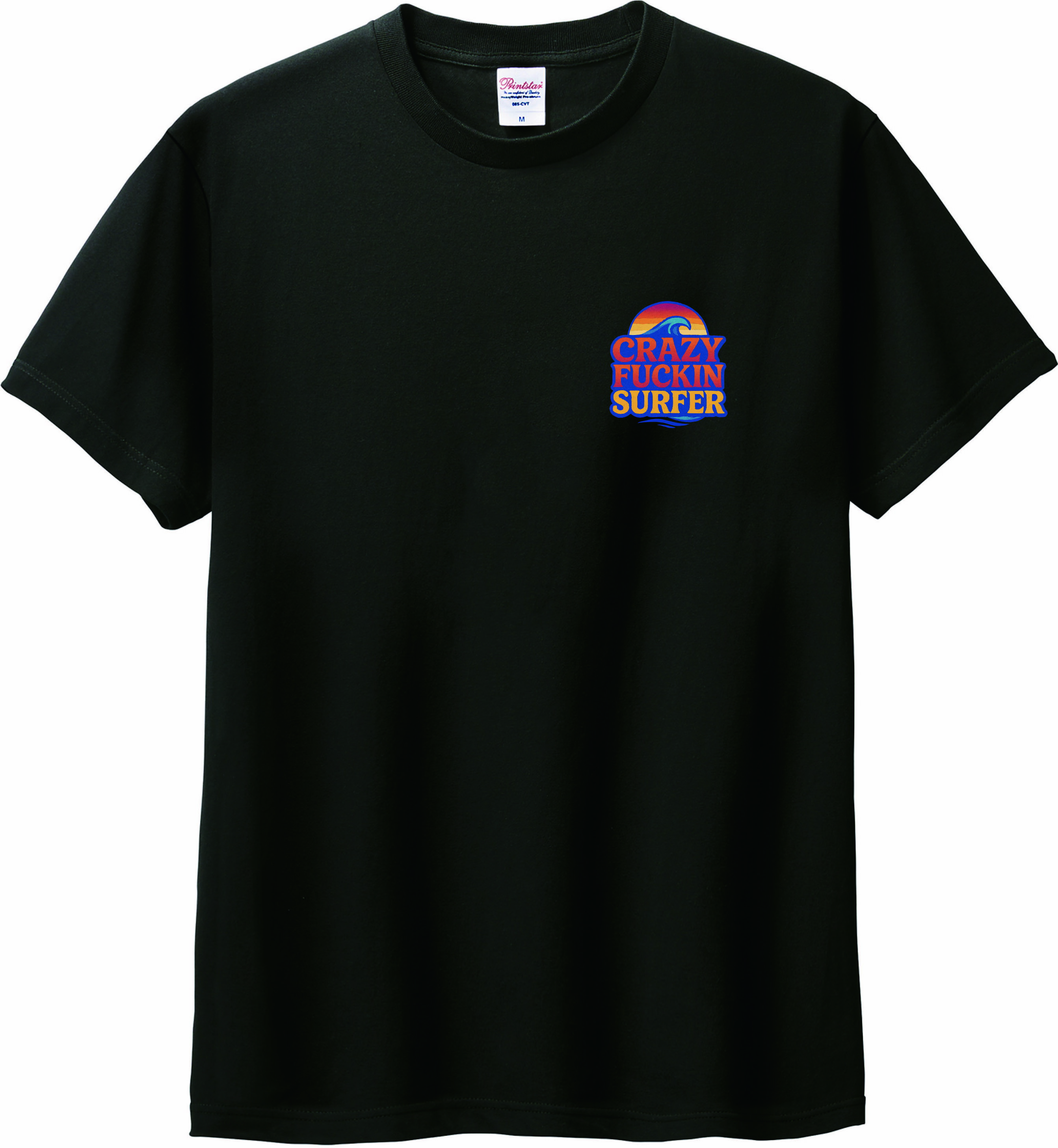 CRAZY FUCKIN SURFER Tシャツ 5.6オンスヘヴィウェイトTシャツ プリントTシャツ オリジナルTシャツ SURFブランド ハワイ Hawaii ハワイアン サーファー 海人 ビッグウェーブ Aloha アロハ ストリート クセ強 TKTKonzern