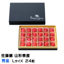 さくらんぼ 佐藤錦 秀品 Lサイズ 24粒 チョコ箱 化粧箱 さとうにしき ギフト お取り寄せグルメ 父の日