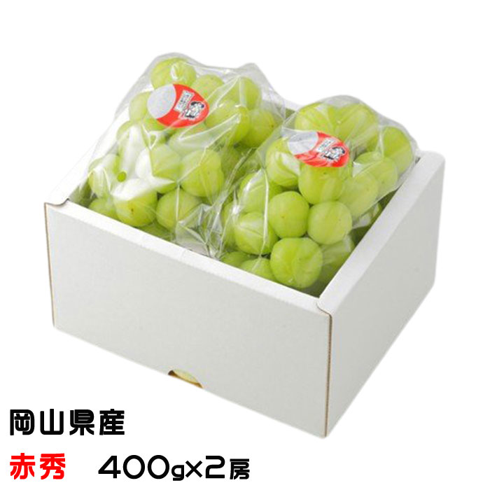 お中元 ぶどう 桃太郎ぶどう 赤秀 400g×2房 岡山県産 香川県産 葡萄 ブドウ