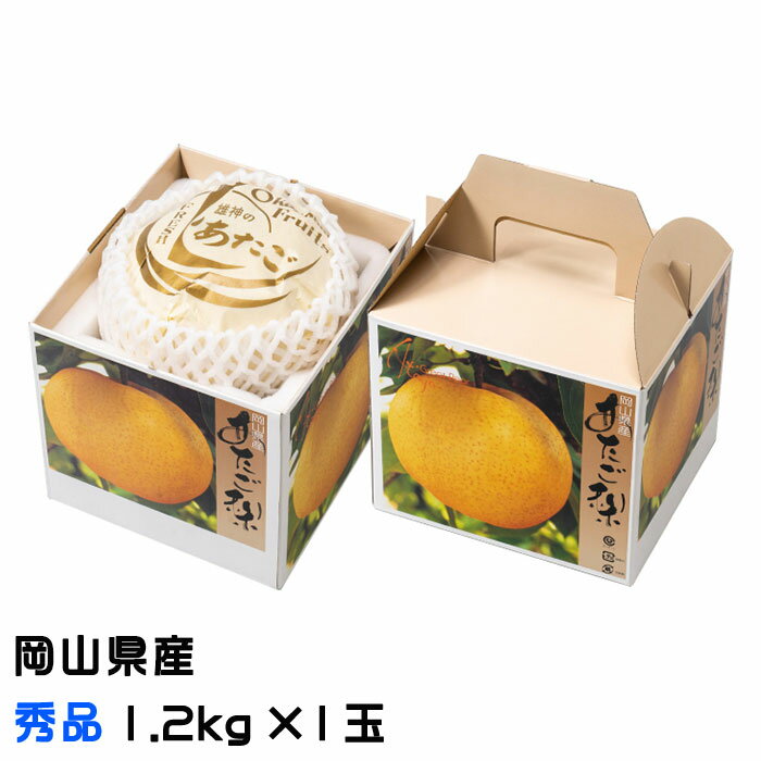 お歳暮 梨 あたご梨 秀品 大玉 1玉 1.2kg 岡山県産 JAおかやま 愛宕梨 ナシ なし ギフト