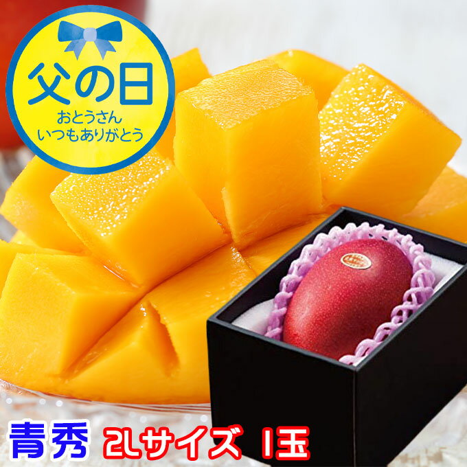 父の日 2025 みやざき完熟マンゴー 青秀 2L× 1玉 マンゴー 宮崎県産 JA宮崎経済連 ギフト プレゼント