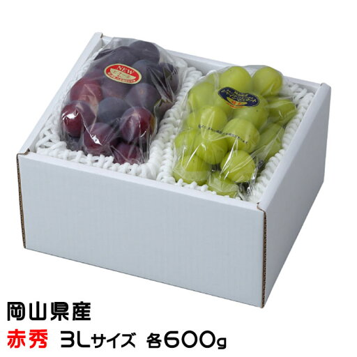 お中元 ぶどう 詰め合わせ 赤秀 3Lサイズ ニューピオーネ 600g×1房 シャインマスカット晴王 600g×1房 岡山県産 お中元 ぶどう 詰め合わせ 赤秀 3Lサイズ ニューピオーネ 600g×1房 シャインマスカット晴王 600g×1房 岡山県産