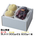 お中元 桃 ぶどう 詰め合わせ エース 3Lサイズ 岡山白桃 300g×2玉 ニューピオーネ 600g×1房 岡山県産 セット プレゼント