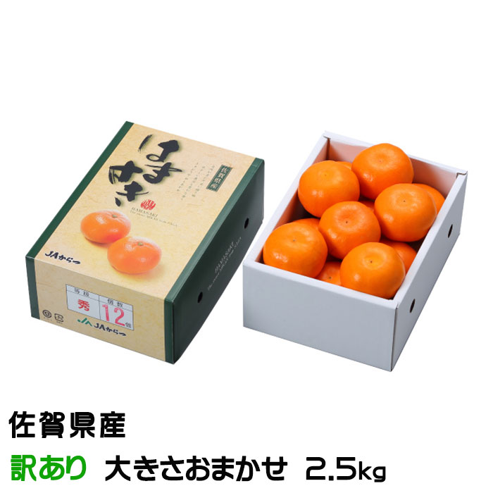 みかん はまさき 風のいたずら ちょっと訳あり 大きさおまかせ 2.5kg 佐賀県産 JAからつ ギフト