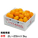 お中元 みかん 〇南 ハウスみかん 赤秀 2L〜2Sサイズ 3kg 長崎県産 JA島原雲仙 マルナン 蜜柑 ミカン