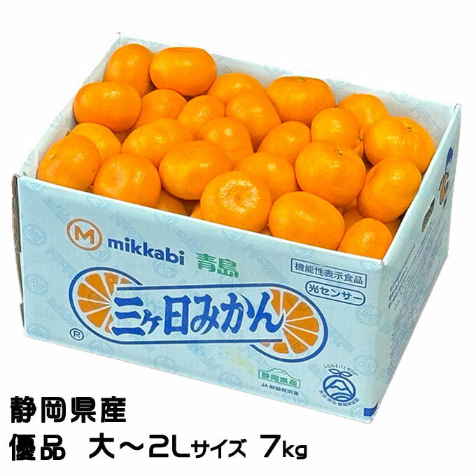 みかん 三ヶ日みかん 優品 大〜2Lサイズ 7kg 静岡県産 JAみっかび ミカン 蜜柑 ギフト