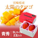 太陽のタマゴ 宮崎県産 完熟マンゴー 太陽のたまご 青秀 3...