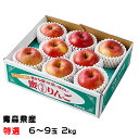 りんご こみつ 特選 6〜9玉 2kg 究極の蜜入りりんご 青森県産 JA津軽みらい 林檎 リンゴ ギフト