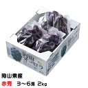 ぶどう オーロラブラック 赤秀 大粒 3~6房 2kg 岡山県産 JAおかやま 葡萄 ブドウ