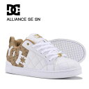 DCシューズ アライアンス SE SN ホワイト DC ALLIANCE SE SN DM251301WBG レディース シューズ ローカット ダンス ボーダー...