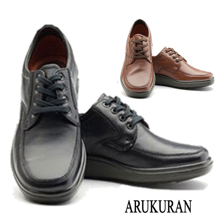 コンフォートシューズ メンズ ウォーキングシューズ 本革 日本製 靴 アルクラン ARUKU RUN 1102 ブラック ブラウン 父の日 敬老の日 ギフト プレゼント AR1102