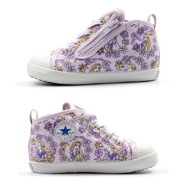 コンバース ディズニー ベビー オールスターN ラプンツェルZ CONVERSE BABY ALLSTAR N RAPUNZEL Z 7CL427ファーストシューズ ベビー マタニティー スニーカー ファスナー 軽量 子供靴 12.0-14.0cm