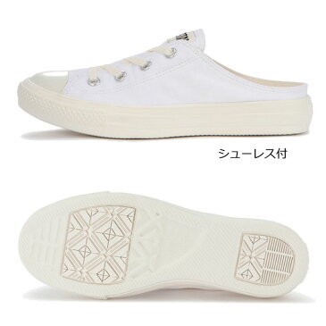 コンバース オールスター ライトミュール スリップ OX ホワイト CONVERSE ALL STAR LIGHT MULE SLIP OX 31302050 ローカット キャンパスシューズ ミュール かかとなし サンダル