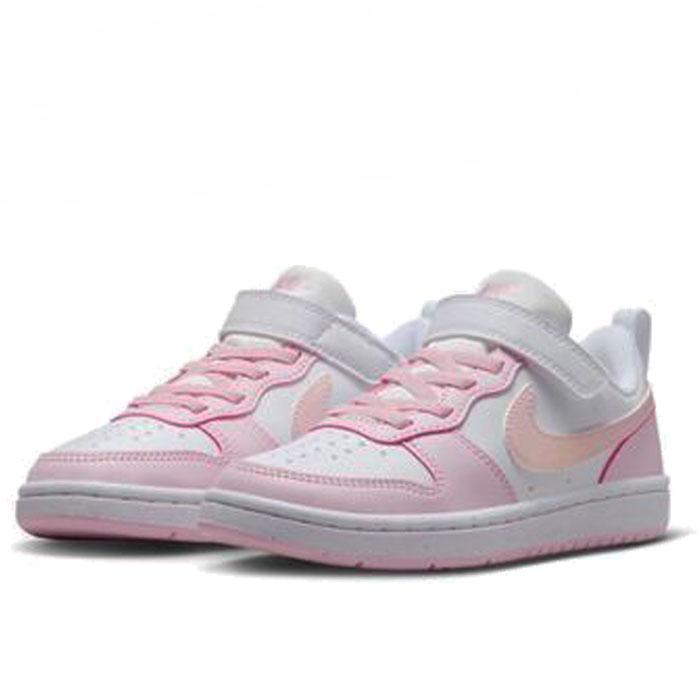 ナイキ キッズ ジュニア レディース コートボロー ロー リクラフト PS ホワイト NIKE COURT BOROUGH LOW RECRAFT PS DV5...