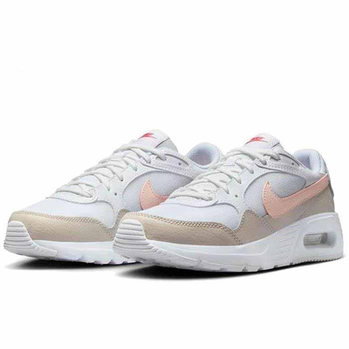 NIKE ナイキ AIR MAX SC GS エアマックス SC GS ホワイト CZ5358 レディース スニーカー キッズスニーカー ジュニアスニーカー エアマックス ランニングシューズ 軽量 クッション 通気性 カジュアル 白スニーカー 通勤 通学 男の子 女の子 CZ5358-122