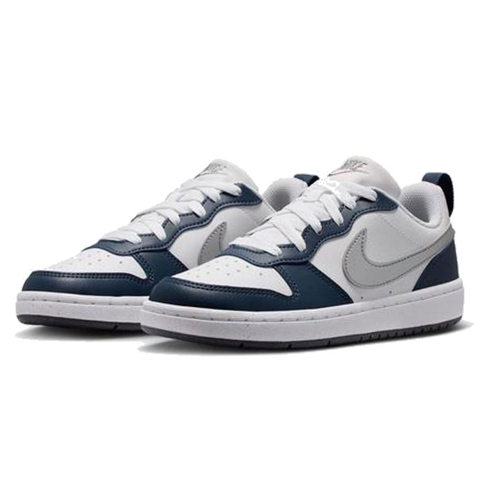 NIKE ナイキ COURT BOROUGH LOW RECRAFT GS コートボロー ロー リクラフト GS ホワイト DV5456 レディーススニーカー ジュニアスニーカー キッズスニーカー 白スニーカー ローカット 通勤 通学 カジュアル 男の子 女の子 DV5456-135