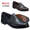 リーガル メンズ 靴 REGAL 43VRBD ブラック ダークブラウン 2E ビジネスシューズ 紳士靴 牛革 ヴァンプ ブランド 父の日 プレゼント ギフト ...