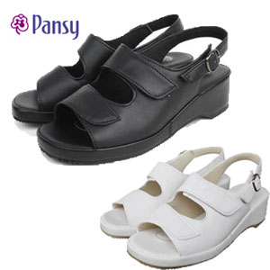 パンジー 靴 サンダル Pansy BB5303 ブラック 黒 ホワイト 白 オフィス 歩きやすい 母の日 ギフト プレゼント