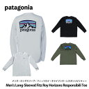 パタゴニア patagonia パタゴニア Tシャツ メンズ・ロングスリーブ・フィッツロイ・ホライゾンズ・レスポンシビリティー 38514 Men's Long sleeve Fitz Roy Horizons Responsibili T-Shirt S M L XL カジュアル 長袖 クルーネック ロゴ ロゴT