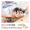 PuraVida プラヴィダ リング Lil Wave Mini Wave Ring 指輪 Silver/Gold スターリングシルバー 925　ローズゴールドコーティング レディース メンズ アクセサリ サーフィン ファッション