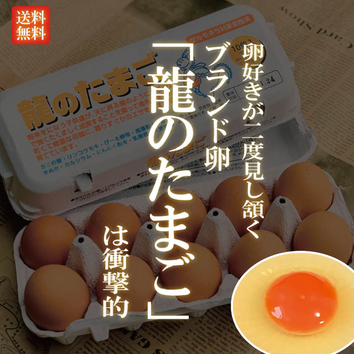 国産ブランド鶏卵 龍のたまご 20〜120個 大分県産 10個入り 2〜12パック 【送料無料 赤玉 赤卵 濃厚 こだわり おいしい 卵 高級 プレゼント ギフト 贈り物 贈答品 お中元 お歳暮 御歳暮 お中元…