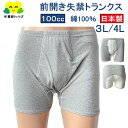 3L 4L 尿漏れパンツ 男性用 日本製 100cc 失禁パンツ 大きいサイズ トランクス テイジン 紳士用 介護肌着 介護下着 尿漏パンツ メンズ 高齢者 前...