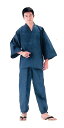 【送料無料】No.1092・1098・1097 男性用 綿麻 楊柳 作務衣日本製 綿85% 麻15% M・L・LL ウエスト 85~120cm黒・濃紺・ブルー・...