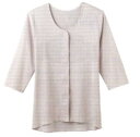 【送料無料】グンゼ HW4034女性用 7分袖 マジックテープ前開き肌着M・L・LLワンタッチ肌着 【婦人用 介護肌着】 レディース 中国製