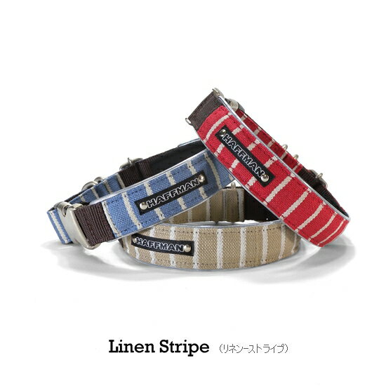 ワンタッチバックル 20mm幅 プラスティックバックル linen-stripe ストライプ 犬の体重＝3～8kg