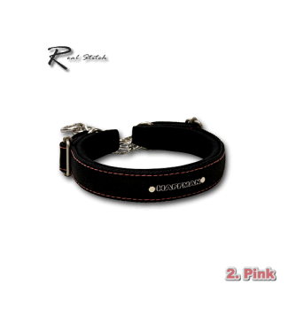 安全な しつけ用 首輪 躾用 首輪 小型犬 (チェーン)犬の首輪 Real-Stitch-チェーンバージョン トレーニングカラー 16mm 犬 首輪