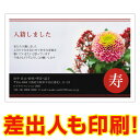【差出人印刷込み 30枚】 入籍報告・お知らせはがき NMSF-22 入籍 葉書 ハガキ 写真なし