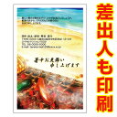 【差出人印刷込み 官製はがき 30枚】 暑中見舞いはがき SS-107 夏 挨拶状 暑中見舞い ハガキ 暑中はがき