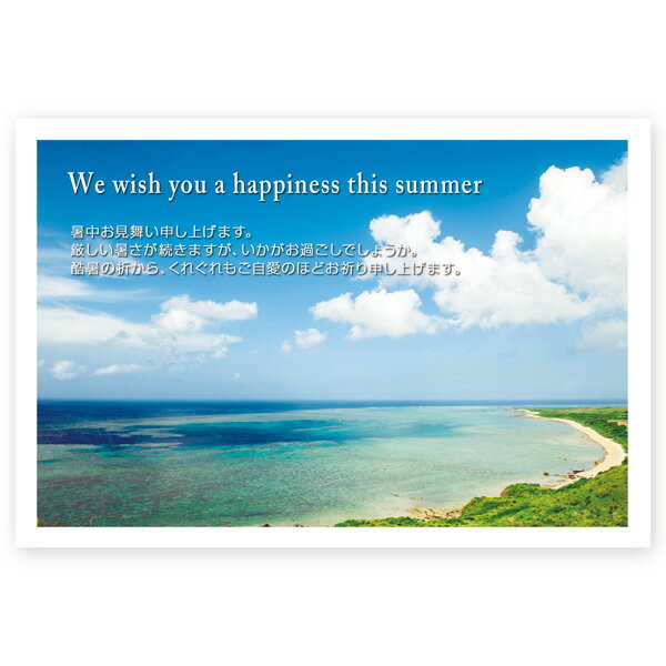 【私製はがき 5枚】暑中見舞いはがき　SSF-04　夏　挨拶状　暑中見舞い ハガキ 暑中はがき　暑中　葉書