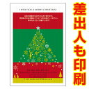 【差出人印刷込み 30枚】 クリスマスカード XS-35 カード クリスマス ハガキ 印刷　Xmasカード 葉書