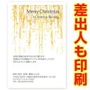 【差出人印刷込み 30枚】 クリスマスカード XSA-03 カード クリスマス ハガキ 印刷 Xmasカード 葉書