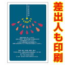 【差出人印刷込み 30枚】 残暑見舞いはがき LS-28 夏　挨拶状　残暑見舞い ハガキ 残暑はがき