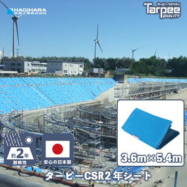 【メーカー公式】 ターピー CSR2年シート 3.6m×5.