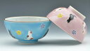 /  vwgјq Ԃ˂  Kyo-yaki. Set of 2 meshiwan bowl Kochi flower cat. Paper box. Porcelain.