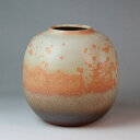  فiؔj Hagi yaki Tanko Vase made in Japan. Japanese pottery with wood box.