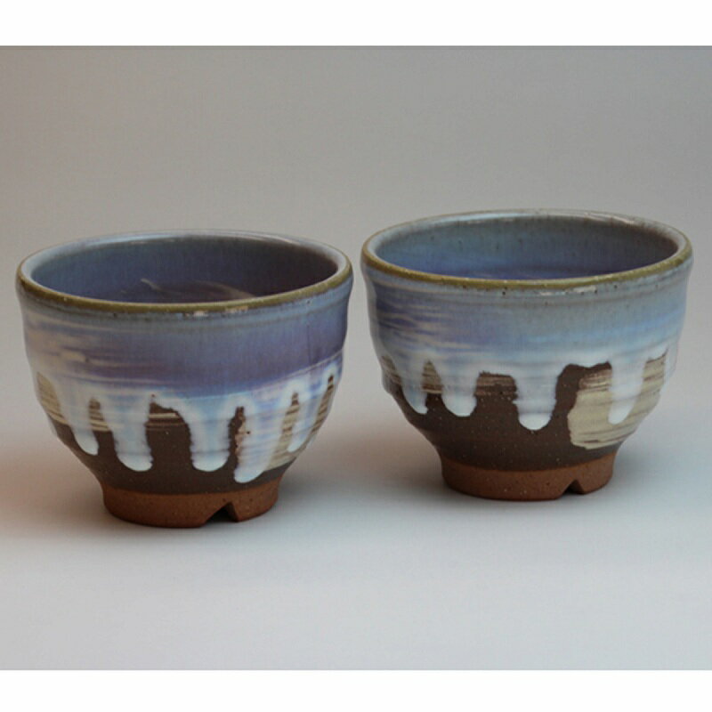 萩焼 そら碗ペア 化粧箱入 Japanese ceramic Hagi-ware. Set of 2 sora meshiwan bowl.